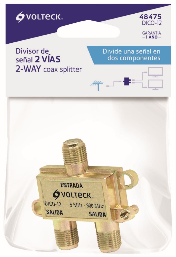 DIVISOR COAXIAL 1 ENT 2 SALIDAS