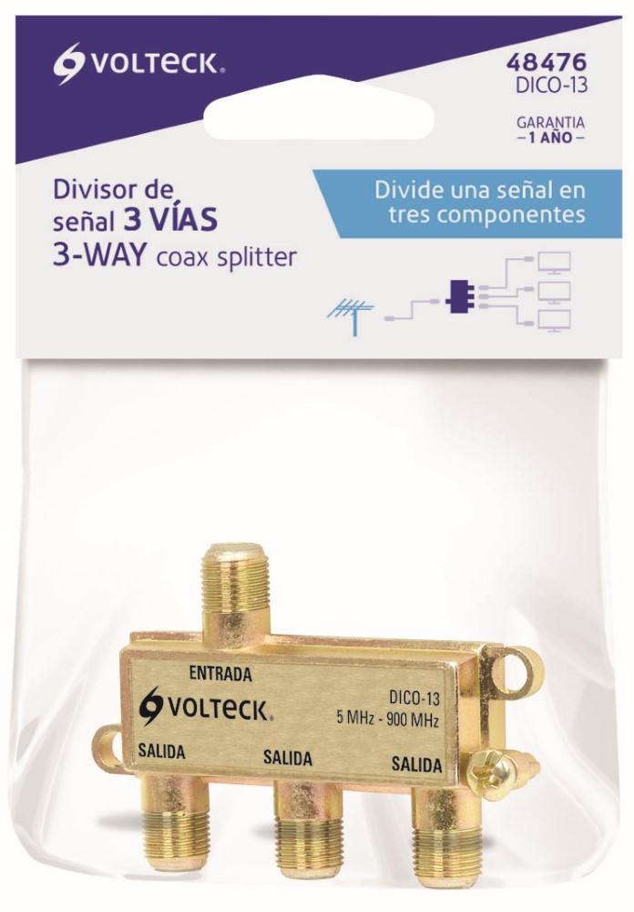 DIVISOR COAXIAL 1 ENT 3 SALIDAS