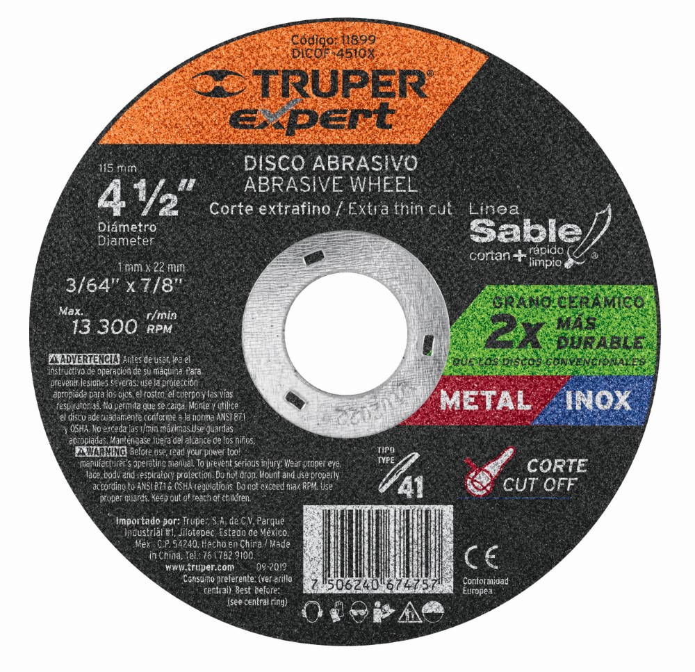 DISCO CORTE 4 1/2