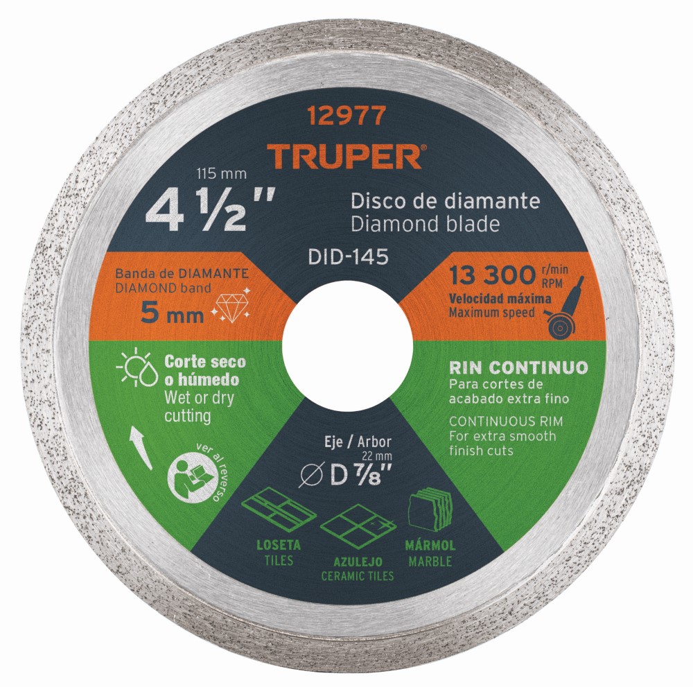 DISCO DIAMANTE CONTINUO 4-1/2