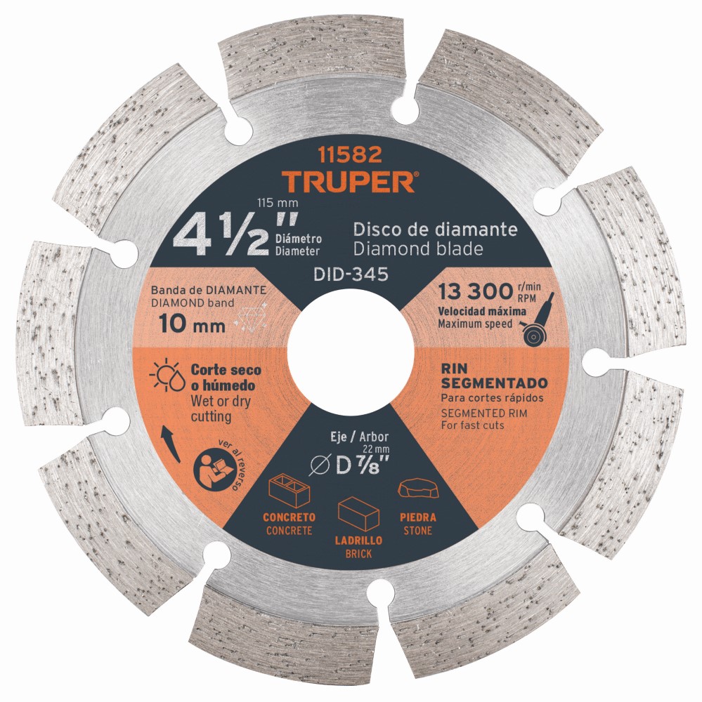 DISCO DIAMANTE SEGMENTADO 4-1/2