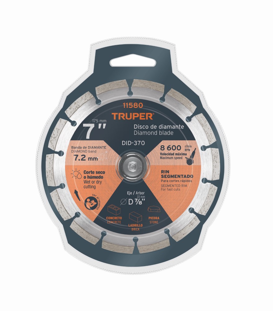 DISCO DIAMANTE SEGMENTADO 7