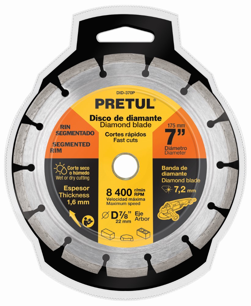 DISCO DIAMANTE SEGMENTADO 7