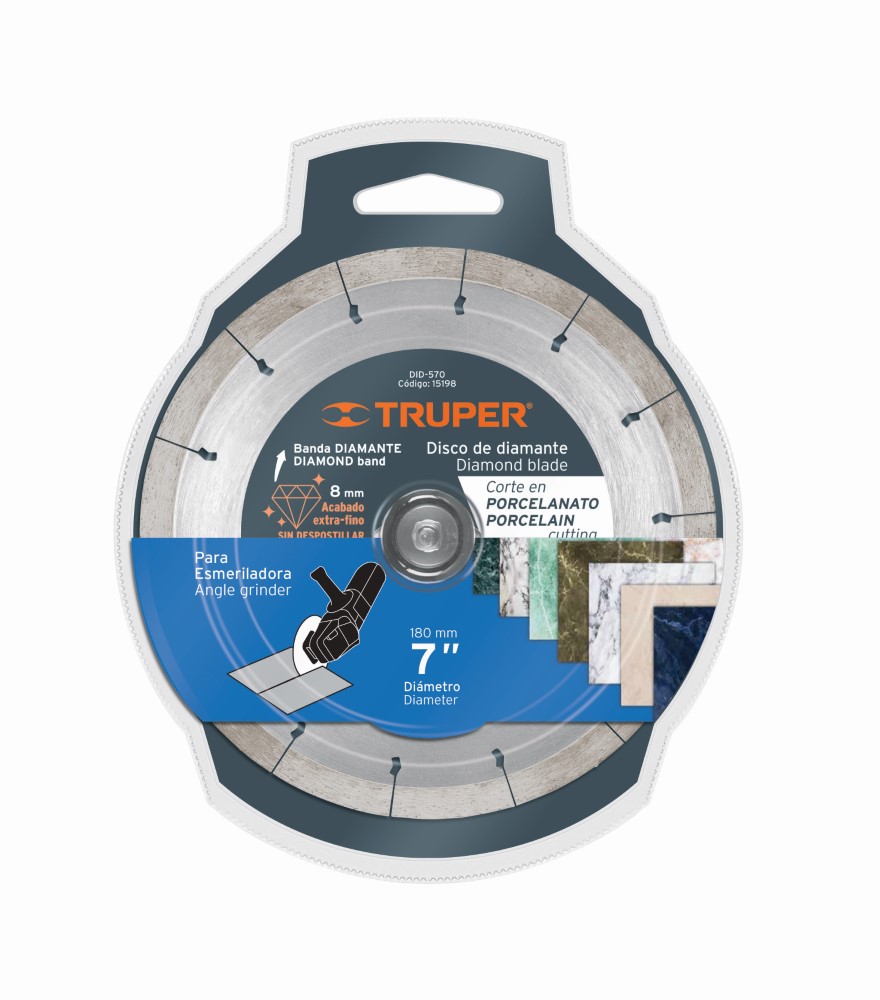 DISCO DIAMANTE PORCELANATO 7