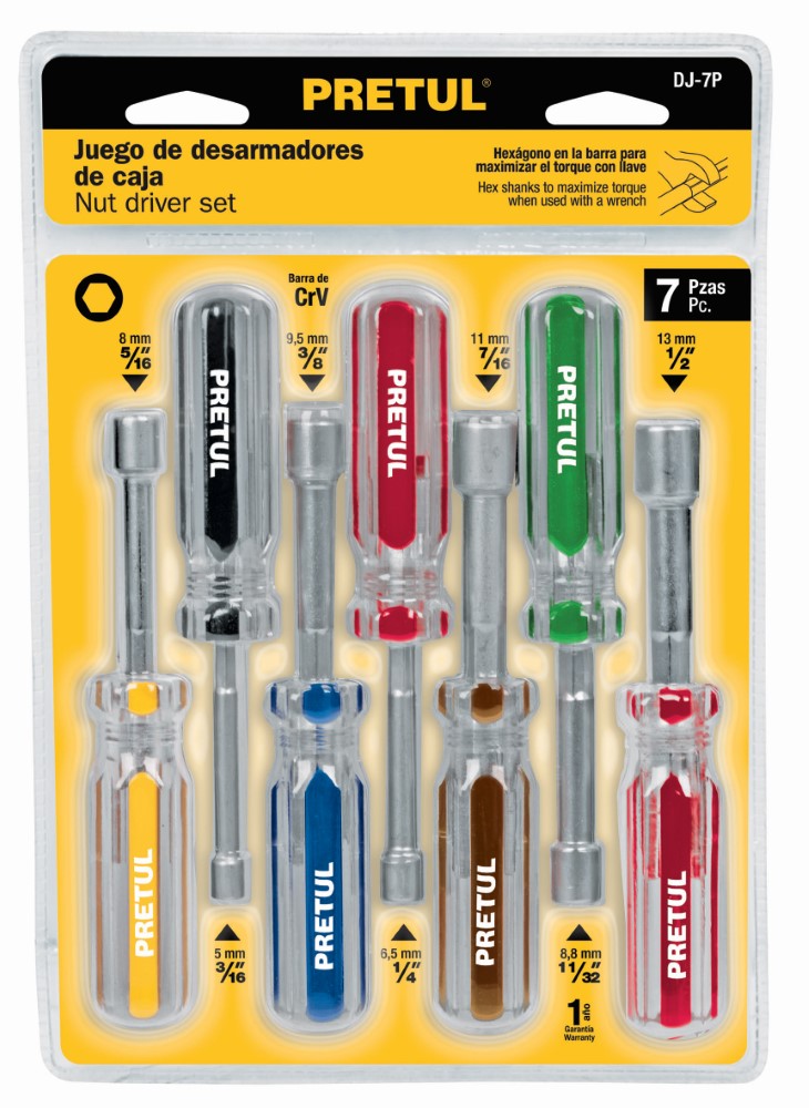 JUEGO DESARMADORES CAJA 21420 PRETUL