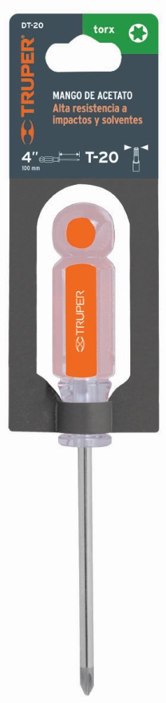 DESARMADOR PUNTA TORX MANGO ACETATO T 20
