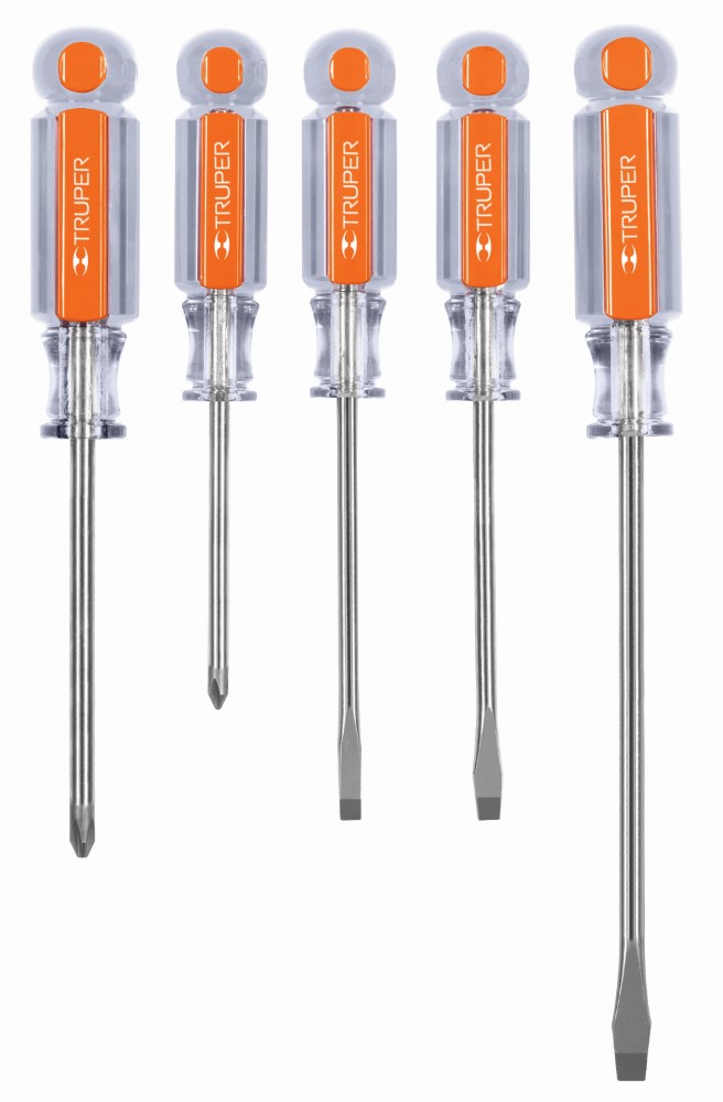 JGO 5 DESARMADORES ACETATO 14137 TRUPER