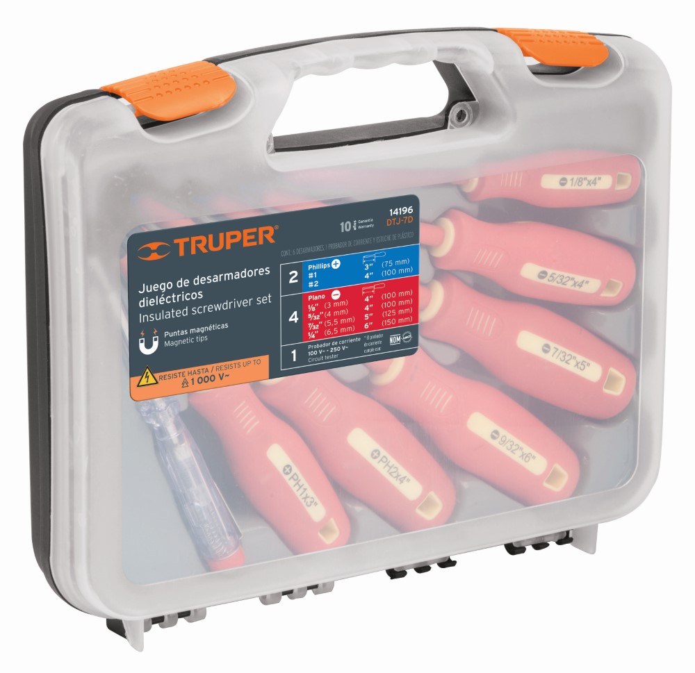 JUEGO 6 DESARMADORES DIELECTRICOS 14196