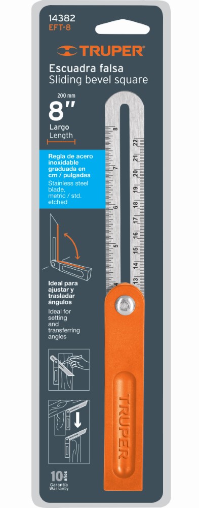 ESCUADRA FALSA MANGO PLASTICO 8