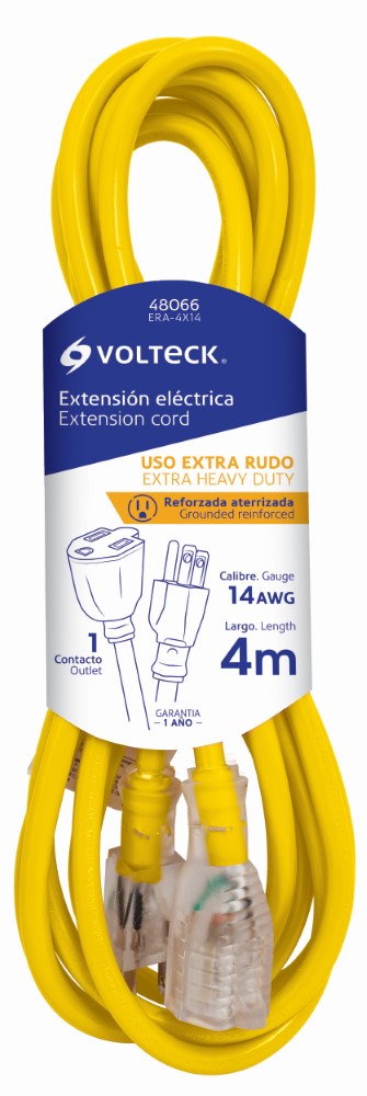EXTENSION ELECTRICA AMARILLA 4M