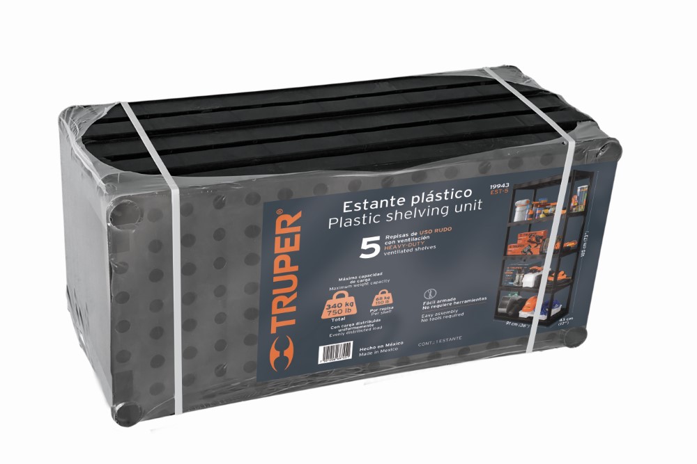 ESTANTE PLASTICO USO RUDO 19943 TRUPER