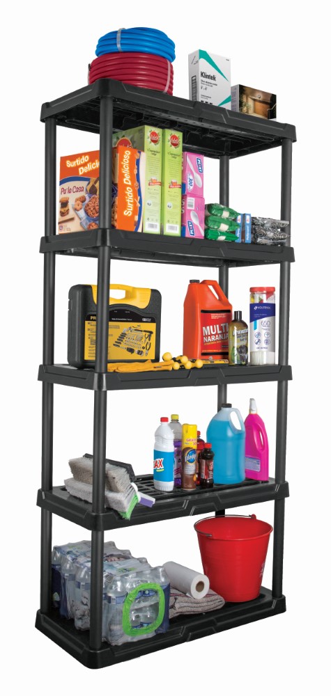 ESTANTE PLASTICO 5 REPISAS PRETUL