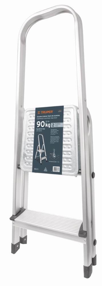 ESCALERA PLEGABLE 2 PELD ALUMINIO TRUPER