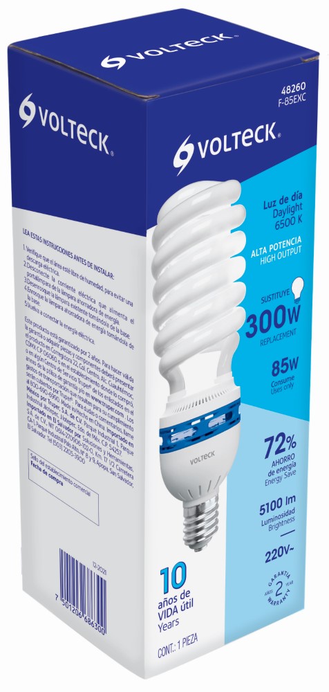 FOCO AHORRADOR 85W E39 T5 48260 VOLTECH