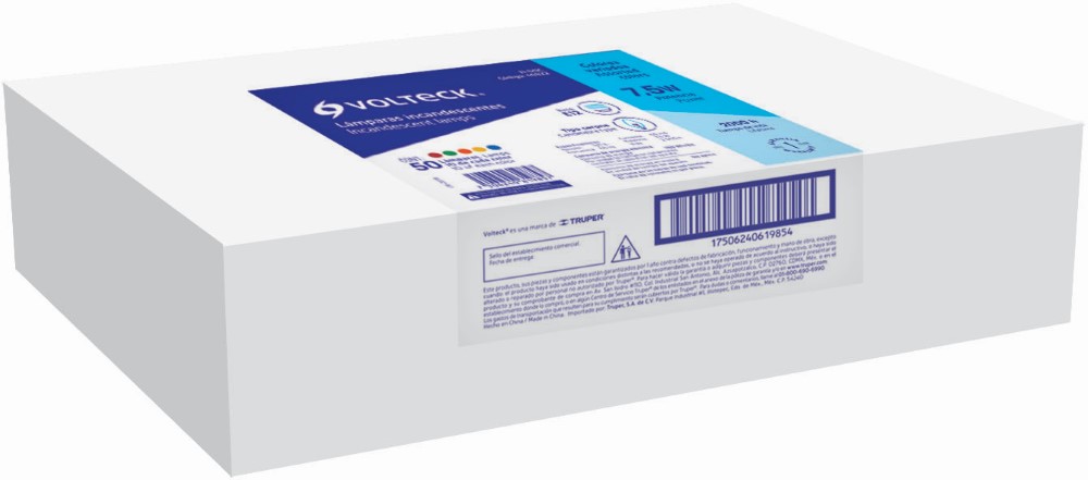 FOCO VELA COLORES 50PZ 46822 VOLTECH