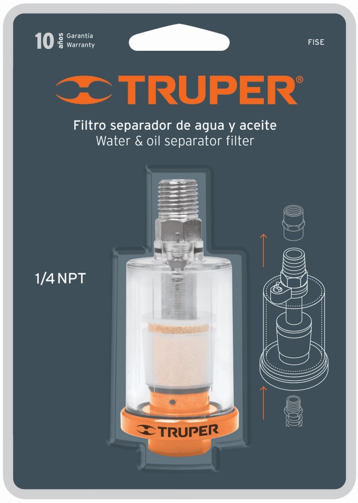 FILTRO SEPARADOR AIRE CUERPO ALUMINIO-PO