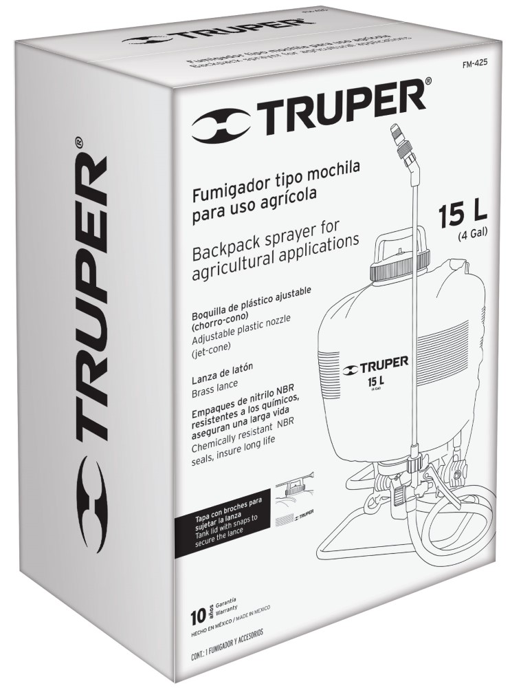 FUMIGADOR MOCHILA TIPO 425 15 LITROS