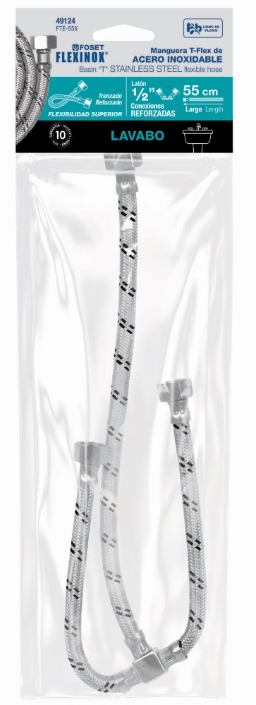 MANGUERA T FLEX 1/2 X 55CM FOSET