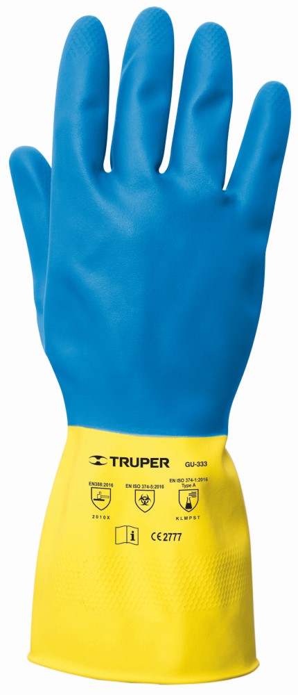 GUANTES LATEX GDE AZUL TRUPER
