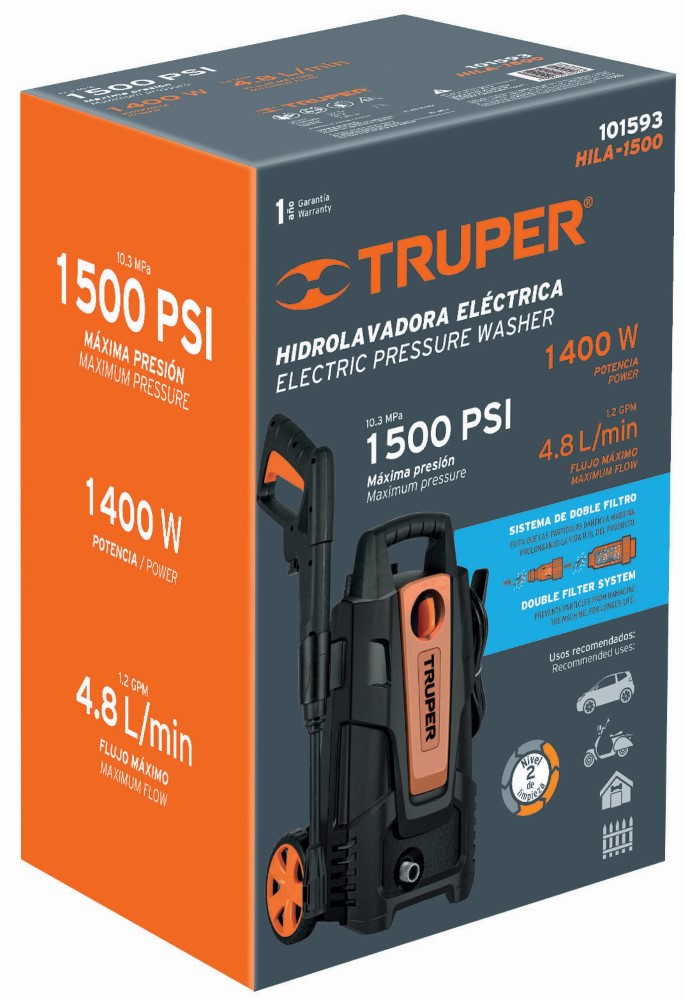 HIDROLAVADORA ELECTRICA 1500PSI