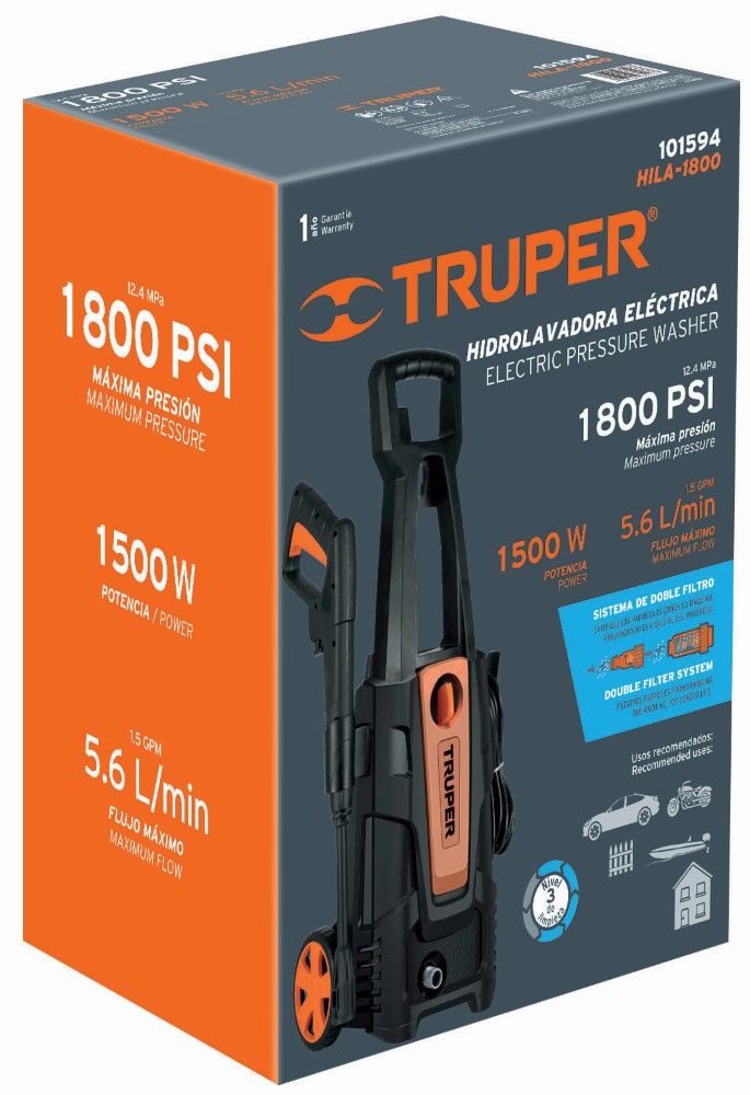 HIDROLAVADORA ELECTRICA 1800PSI