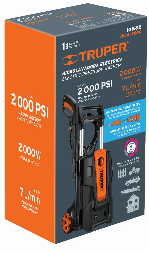 HIDROLAVADORA ELECTRICA 2000PSI