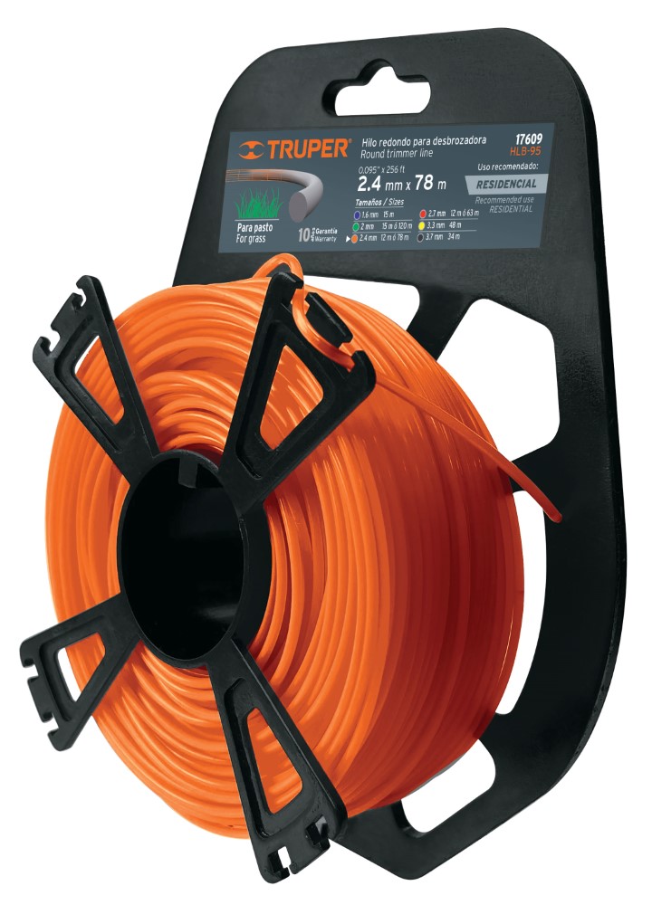 HILO P/DESBROZADORA 78M- 2.4MM 17609 TRU