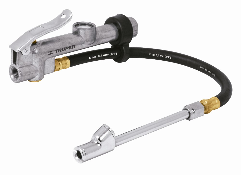 INFLADOR DOBLE CON CALIBRADOR METAL