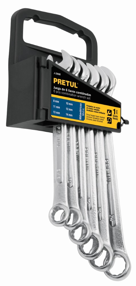 JUEGO LLAVES COMBINADAS 6 PIEZAS  MM