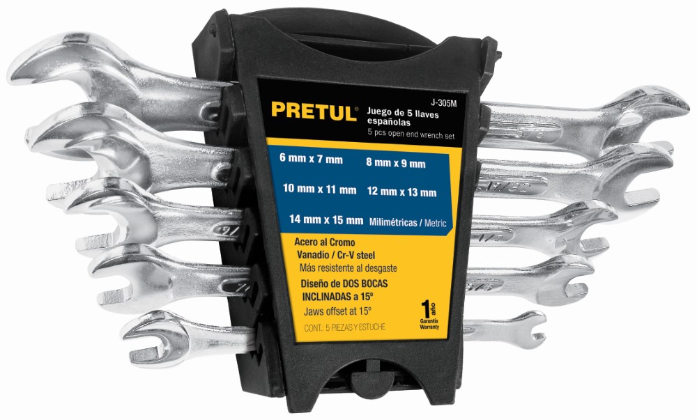 JUEGO LLAVES ESPAÑOLAS 5 PIEZAS  MM  PRE