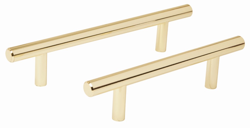 JALADERA LATON BRILLANTE ESTILO CILINDRO