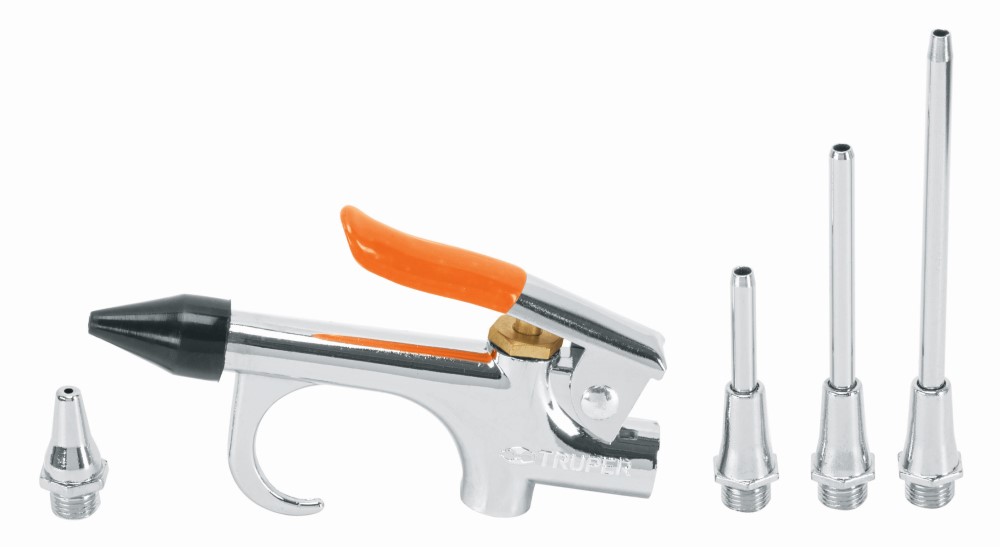 JUEGO PISTOLA 4 BOQUILLAS COMPRESOR AIRE
