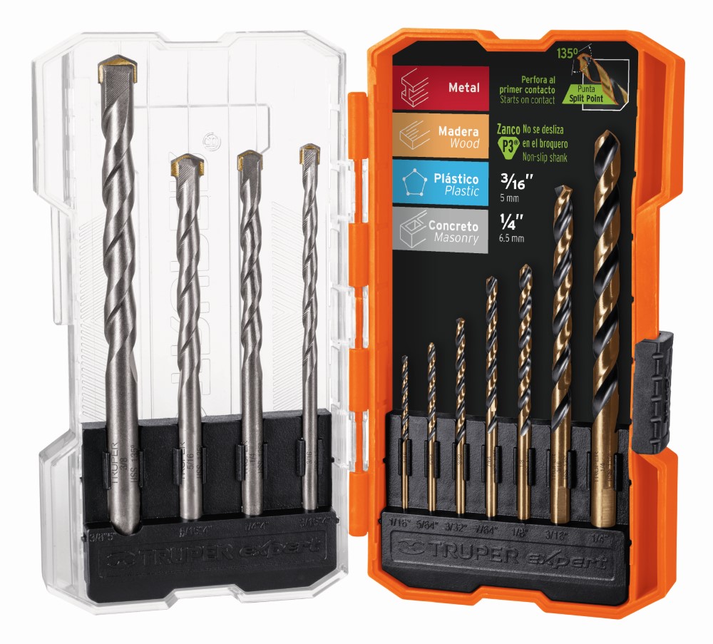 JUEGO 11 BROCAS METAL/CONCRETO 11335