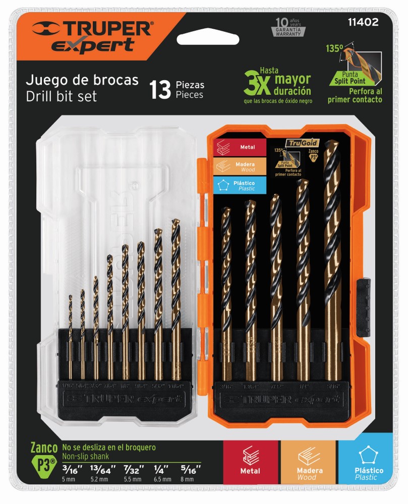 JUEGO 13 BROCAS ALTA VELIDAD 11402