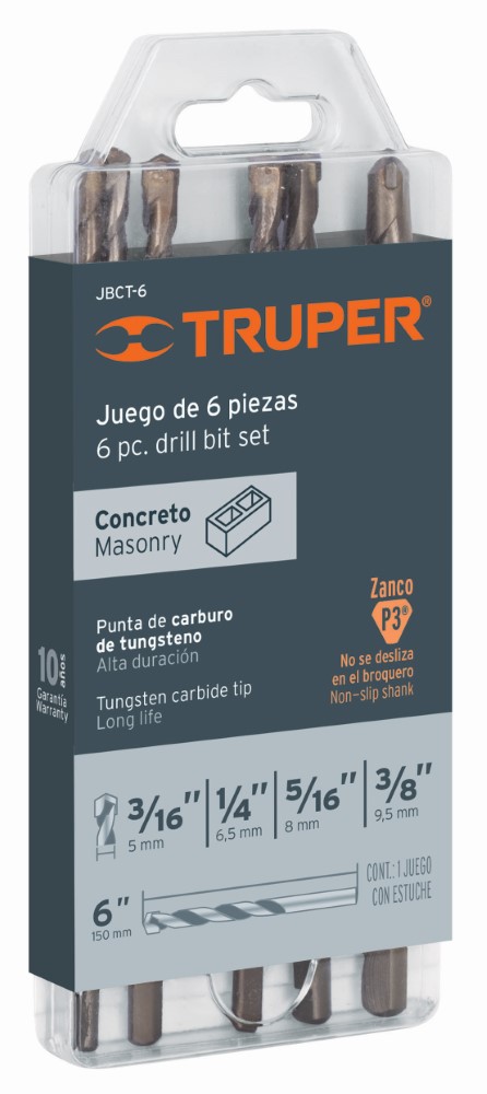 JUEGO 6 BROCAS CONCRETO