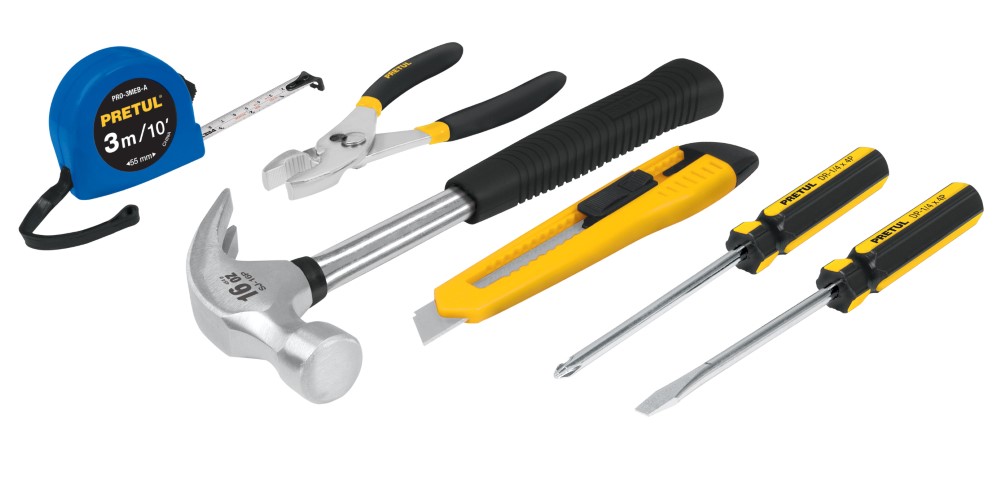 JUEGO HERRAMIENTAS CASERO 6 PZ PRETUL JG