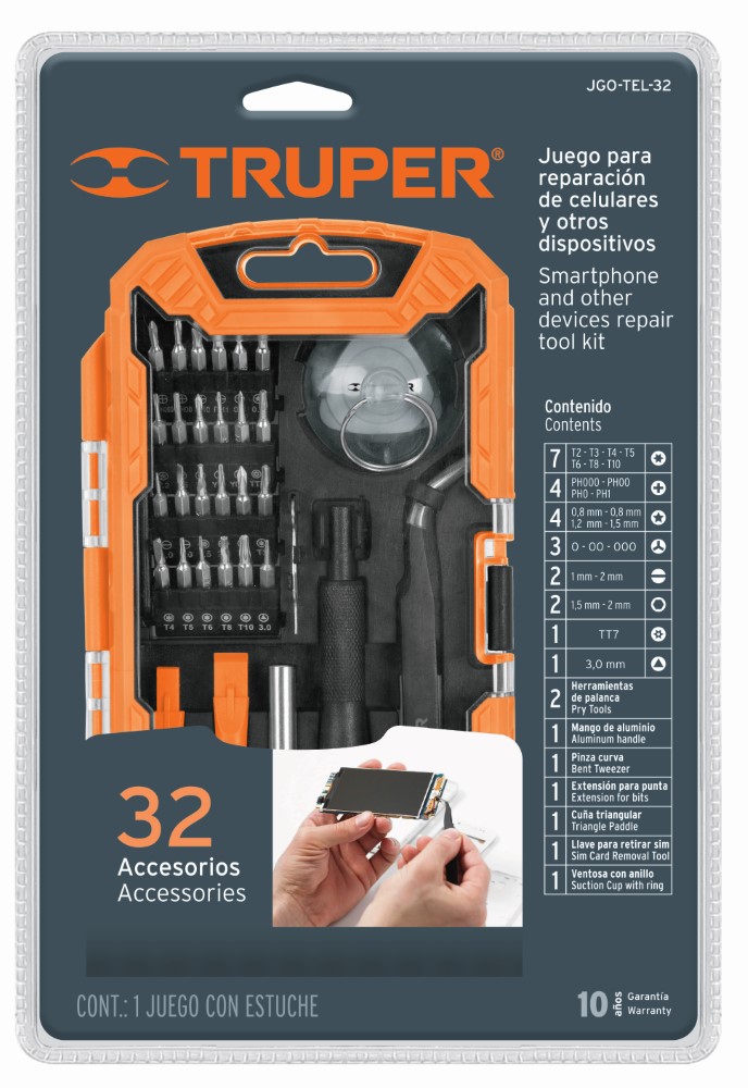 JUEGO HERRAMIENTAS REPARACION CELU 17762