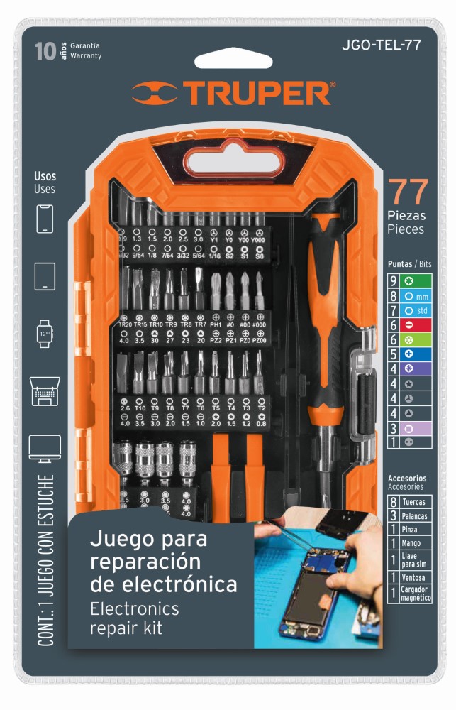 Juego p/reparación de celulares y disp.