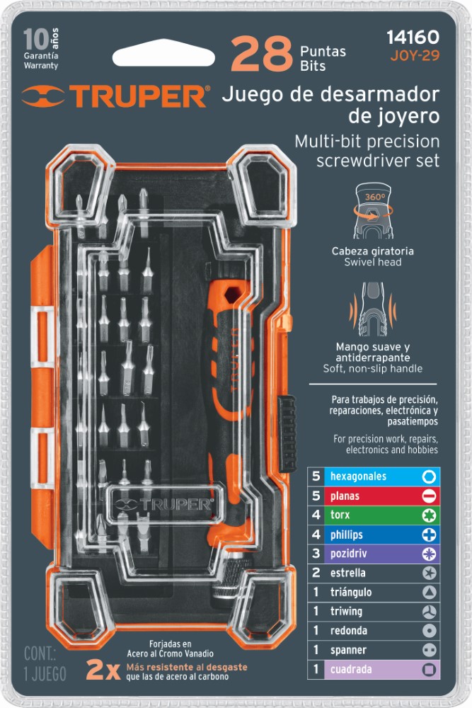 JUEGO DESARMADOR JOYERO 14160 TRUPER