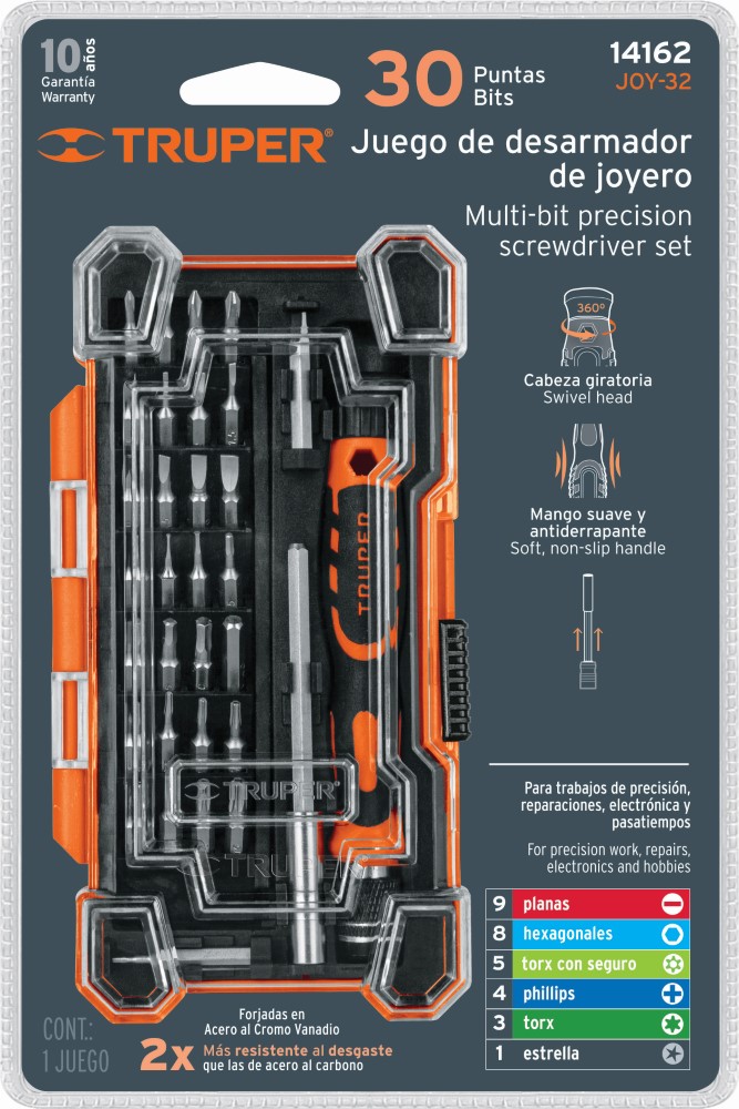 JUEGO DESARMADOR JOYERO PUNTA INTERCAM