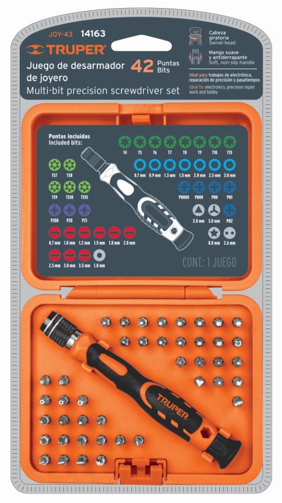JGO DESARMADOR JOYERO 43PZ 14163 TRUPER