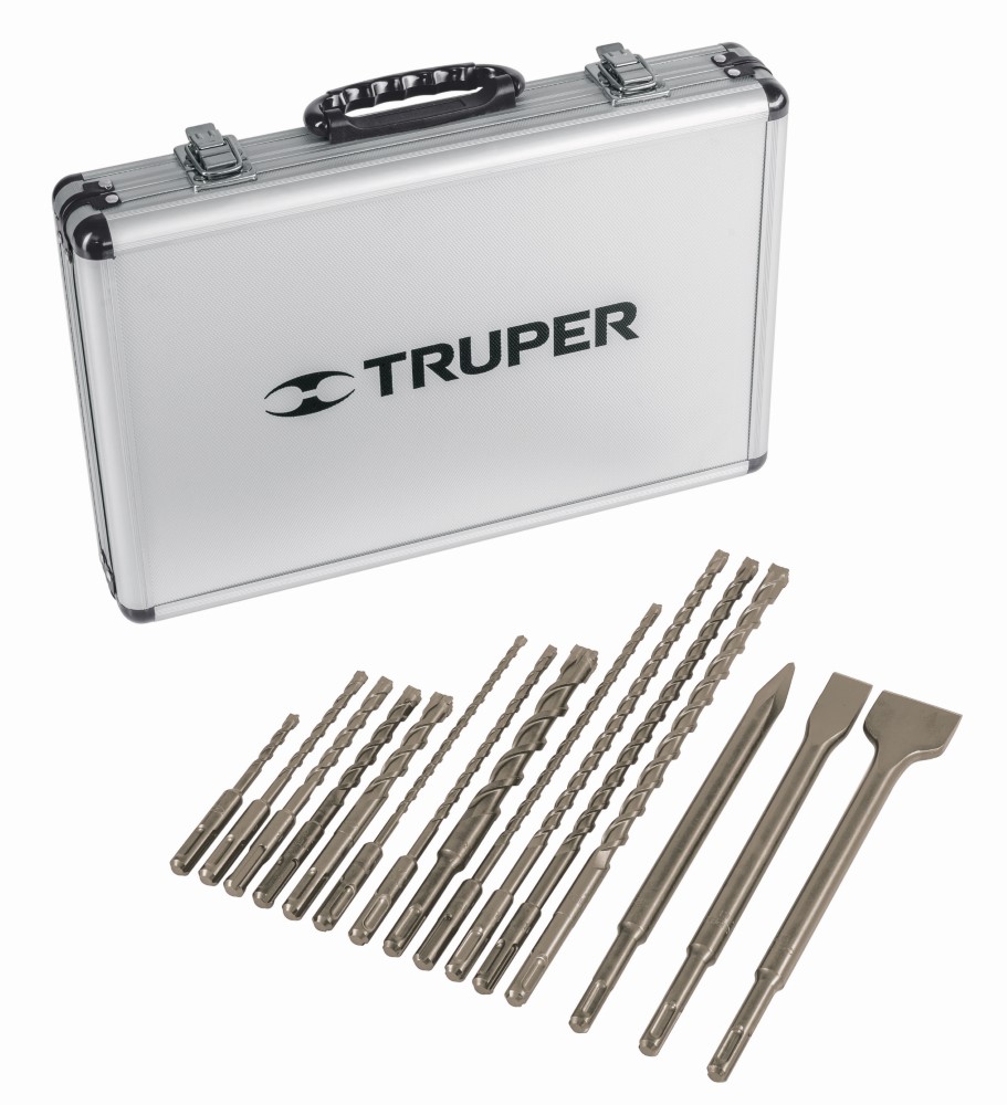 JUEGO DE BROCAS Y CINCELES SDS PLUS 15 P