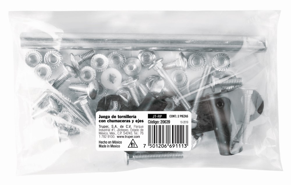 JUEGO TORNILLERIA CARRETILLAS TRUPER