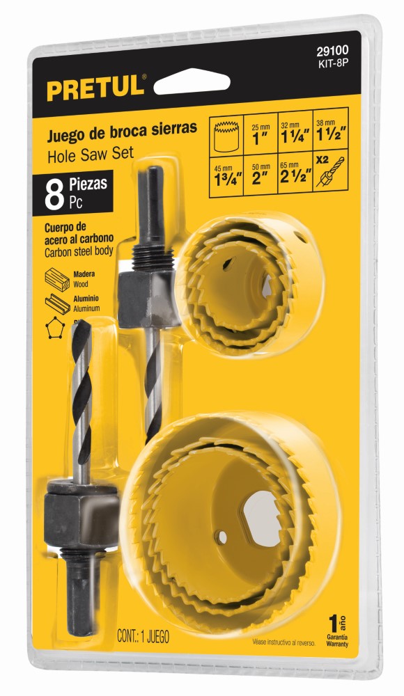 JGO DE 7 BROCASIERRA ACERO AL CARBON C/M