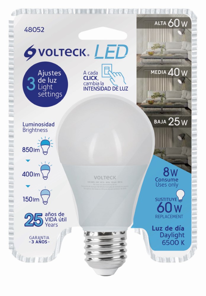 FOCO BULBO LED 8W 25W 850LM FRIA 48052