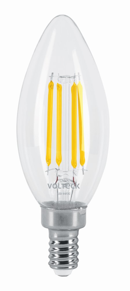 LAMPARA LED T VELA 4W C/FIL B/E12 LUZ CA