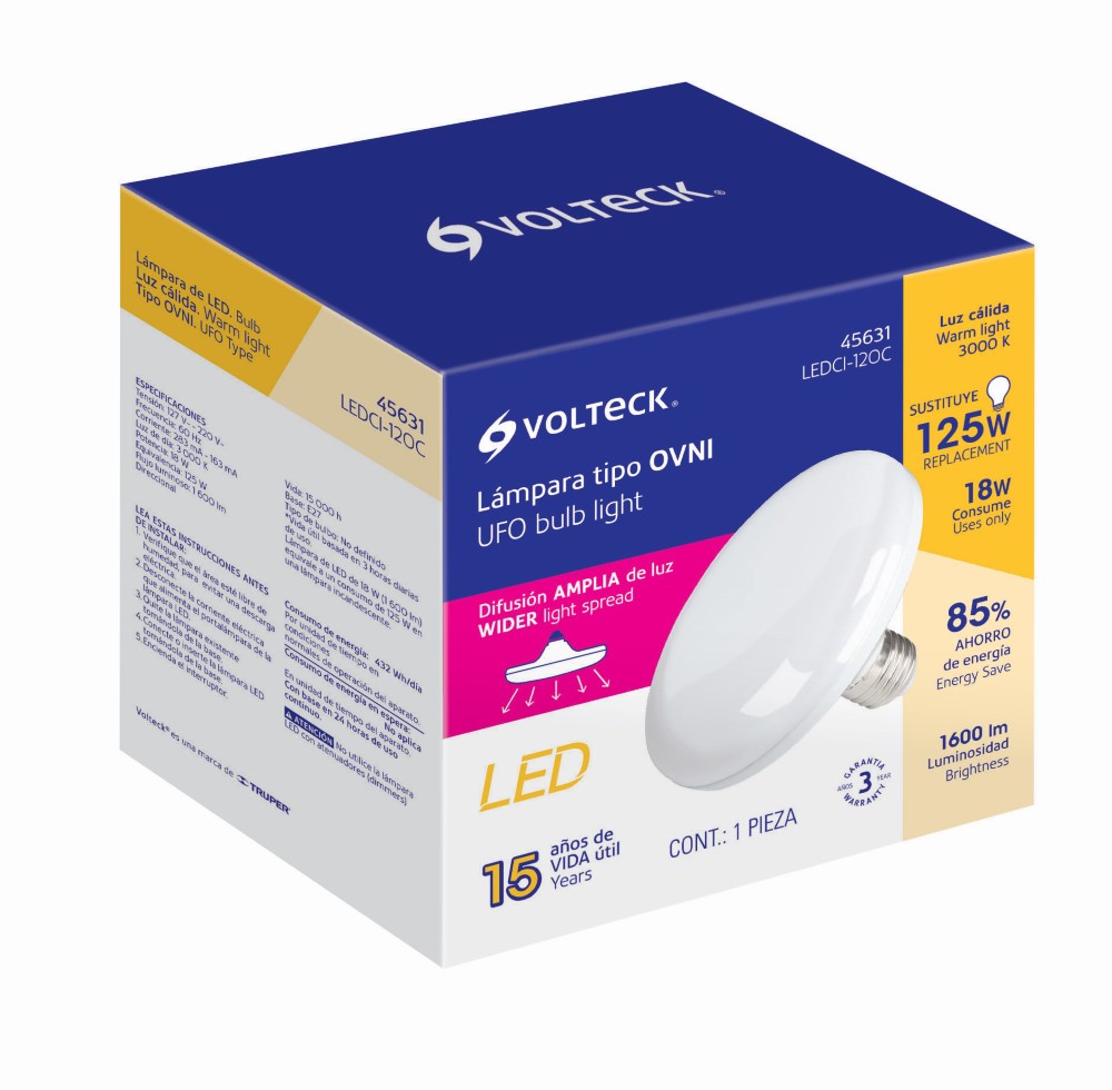 LAMPARA DE LED CIRCULAR 18W LUZ DE 46091