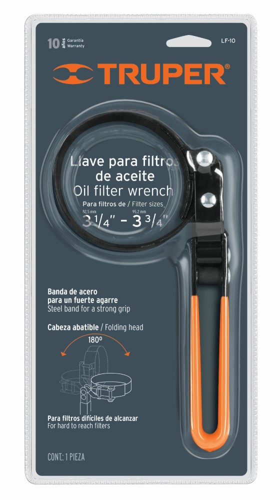 LLAVE BANDA FILTRO ACEITE METALICA 95MM