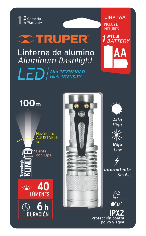 LINTERNA BOLSILLO PILA 35L 35M