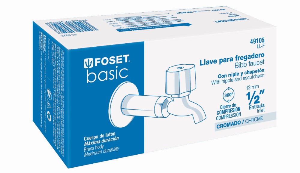 LLAVE FREGADERO C/ NIPLE Y CHAPETON BASI